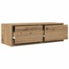 vidaXL Meuble TV ch&ecirc;ne artisanal 80x31x25,5 cm bois d'ing&eacute;nierie