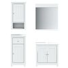 vidaXL Meubles de salle de bain 4 pcs BERG blanc bois de pin massif