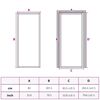 vidaXL Porte intérieure 83x201,5 cm Blanc Verre mat et aluminium