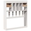 vidaXL Tête de lit avec rangement blanc 75 cm bois massif de pin