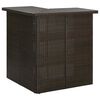 vidaXL Table d'angle de bar Marron 100x50x105 cm R&eacute;sine tress&eacute;e