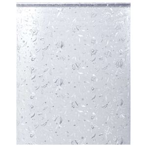 vidaXL Film pour fen&ecirc;tre d&eacute;poli motif de fleur 90x500 cm PVC