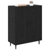 vidaXL Buffet Ch&ecirc;ne noir 69,5 x 34 x 90 cm Bois d'ing&eacute;nierie