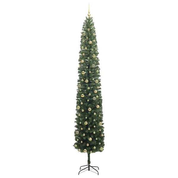 vidaXL Sapin de No&euml;l artificiel Vert 300 cm PVC et acier et plastique