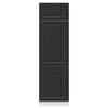 vidaXL Armoire de cuisine Kalmar noir bois d'ing&eacute;nierie