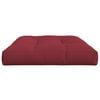 vidaXL Coussin de palette rouge bordeaux 120x80x12 cm tissu