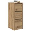 vidaXL Buffet ch&ecirc;ne artisanal 29,5x34x76 cm bois d'ing&eacute;nierie