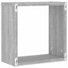 vidaXL &Eacute;tag&egrave;res cube murales 4 pcs sonoma gris 30x15x30 cm