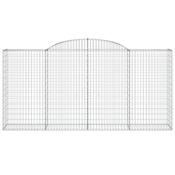 vidaXL Paniers &agrave; gabions arqu&eacute;s 6 pcs 300x50x140/160 cm fer galvanis&eacute;