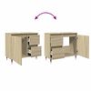 vidaXL Armoire lavabo de salle de bain chêne sonoma bois d'ingénierie