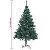 HI Sapin de Noël avec support métallique vert 180 cm
