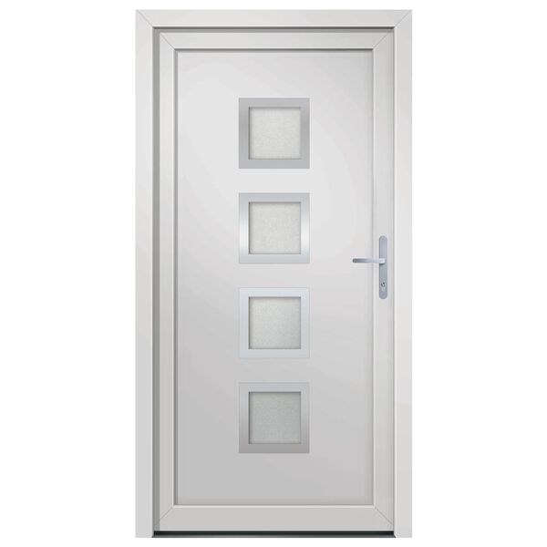 vidaXL Porte d'entr&eacute;e Blanc 108x200 cm PVC