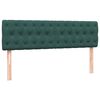 vidaXL Sommier &agrave; lattes de lit et matelas vert fonc&eacute; 160x210cm velours