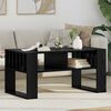 vidaXL Table basse Ch&ecirc;ne noir 92 x 49,5 x 45 cm Bois d'ing&eacute;nierie