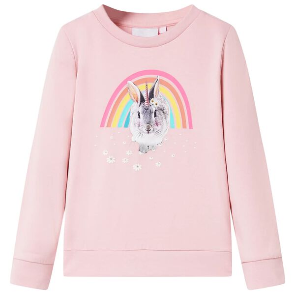 Sweatshirt pour enfants rose clair 92