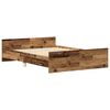 vidaXL Cadre de lit sans matelas vieux bois 140x190 cm bois ing&eacute;nierie