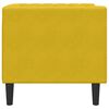 vidaXL Fauteuil Chesterfield jaune velours