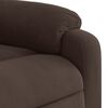 vidaXL Fauteuil inclinable marron tissu microfibre