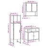 vidaXL Ensemble de meubles de salle de bain 3 pcs ch&ecirc;ne sonoma