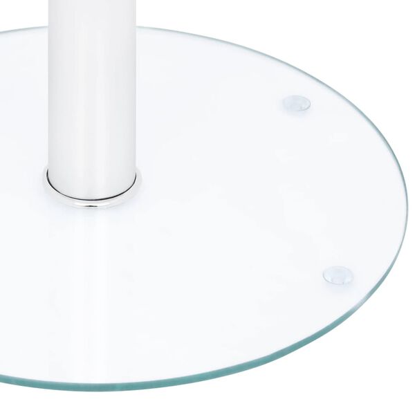 vidaXL Table basse Transparent 40 cm Verre tremp&eacute;