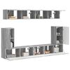 vidaXL Ensemble meuble TV 5 pcs Gris Sonoma Bois d'ing&eacute;nierie