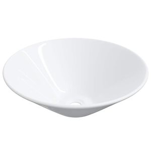 vidaXL Lavabos 2 pcs blanc 42x42x14 cm c&eacute;ramique