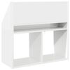 vidaXL Biblioth&egrave;que pour enfants Blanc brillant 72,5 x 29,5 x 69 cm