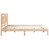 vidaXL Cadre de lit extra long sans matelas 200x210 cm bois massif