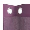 vidaXL Rideaux en voile avec &oelig;illets 2 pcs violet 140x175 cm