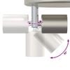 vidaXL Spot de plafond avec des projecteurs Nickel 12 x 8 cm Acier