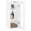 vidaXL Armoire murale blanc 34,5x34x90 cm