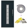 vidaXL Porte Frontale Anthracite 98 x 208 cm PVC