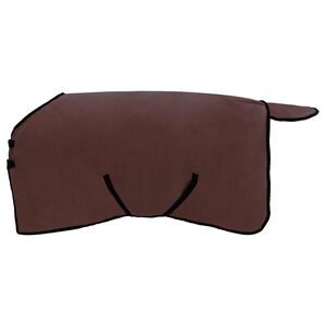 vidaXL Couverture &Eacute;quine Brun Fonc&eacute; Complet Polyester