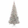 vidaXL Sapin de No&euml;l avec 300 LED avec support Argent 240 cm PET