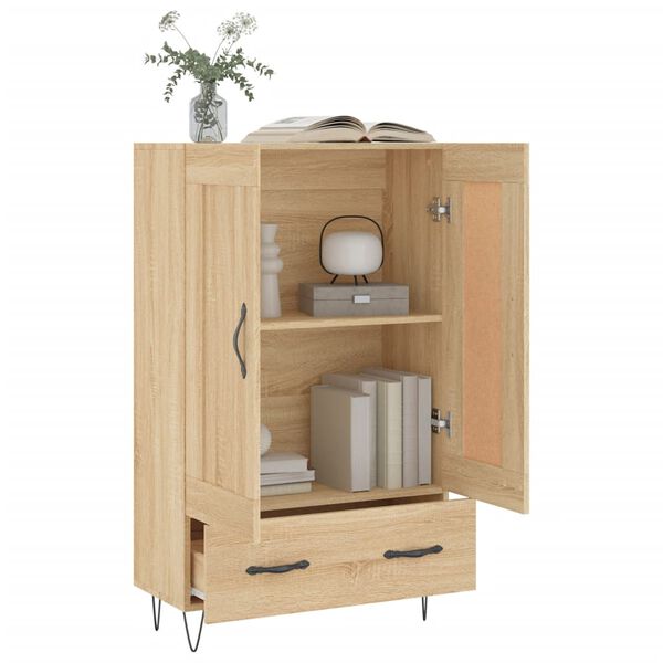 vidaXL Buffet haut ch&ecirc;ne sonoma 69,5x31x115 cm bois d'ing&eacute;nierie