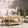 vidaXL Table d'appoint Huile Naturelle 90 x 50 x 45 cm