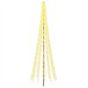 vidaXL Arbre de No&euml;l LED 485 cm 3000 LED Blanc chaud Acier Noir