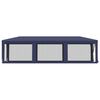 vidaXL Tente de f&ecirc;te avec 8 parois lat&eacute;rales en maille Bleu 3x9 m PEHD