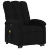 vidaXL Fauteuil inclinable de massage &eacute;lectrique Noir Tissu