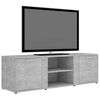 vidaXL Meuble TV Gris béton 120x34x37 cm Bois d’ingénierie