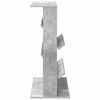 vidaXL &Eacute;tag&egrave;re &agrave; magazines avec &eacute;tag&egrave;re Gris b&eacute;ton 70 x 41 x 96 cm