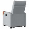 vidaXL Fauteuil inclinable &eacute;lectrique gris clair tissu