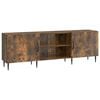 vidaXL Meuble TV 150 x 31 x 50 cm Ch&ecirc;ne fum&eacute; Bois d'ing&eacute;nierie