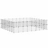 vidaXL Cage animaux de compagnie &agrave; 60 panneaux et porte Noir 35x35 cm