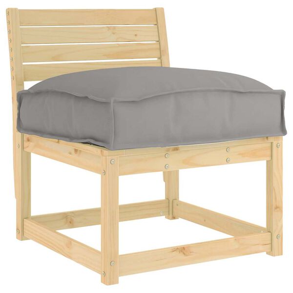 vidaXL Coussin Gris 60 x 40 x 8 cm Tissu Oxford