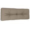 vidaXL Coussin de palette taupe 120x40x12 cm tissu