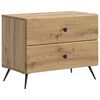 vidaXL Cabinet de chevet Ch&ecirc;ne artisanal 62 x 34,5 x 47,5 cm