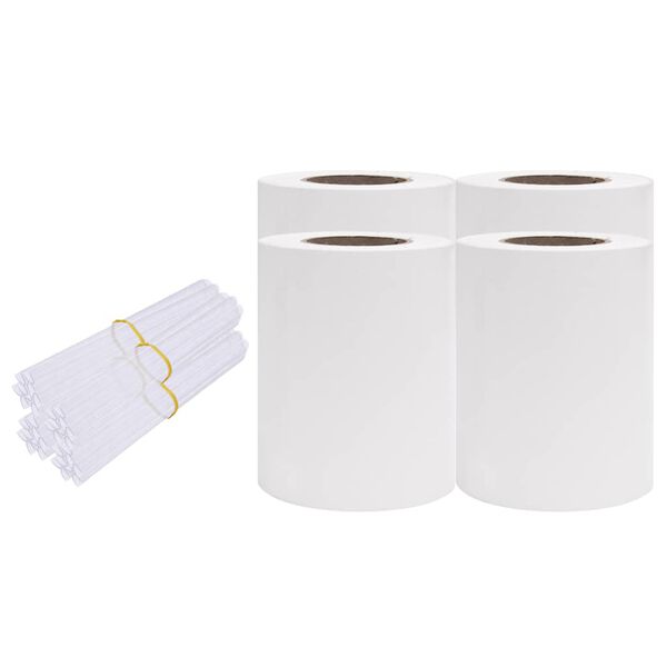 vidaXL &Eacute;crans d'intimit&eacute; de jardin 4 pcs PVC 35x0,19 m Blanc