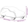 vidaXL Housse de voiture SUV complète gris M tissu non tissé