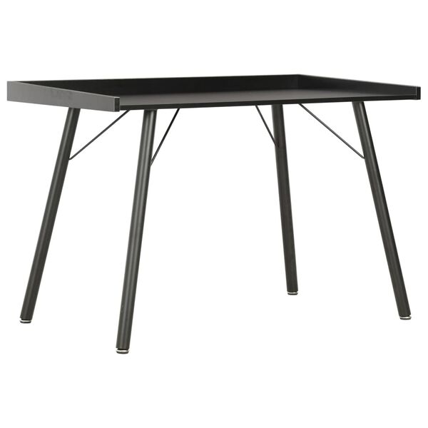 vidaXL Bureau Noir 90x50x79 cm